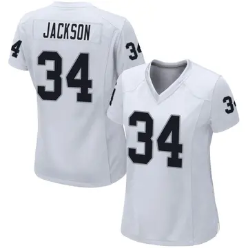 Women's Las Vegas Raiders Bo Jackson White Game Jersey By Nike