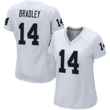 Women's Las Vegas Raiders Carter Bradley White Game Jersey By Nike