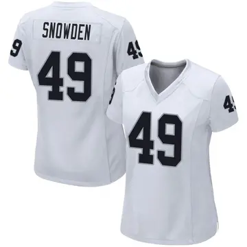 Women's Las Vegas Raiders Charles Snowden White Game Jersey By Nike