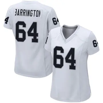 Women's Las Vegas Raiders Clark Barrington White Game Jersey By Nike