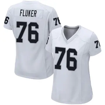 Women's Las Vegas Raiders D.J. Fluker White Game Jersey By Nike