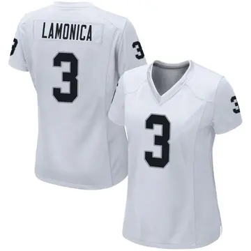 Women's Las Vegas Raiders Daryle Lamonica White Game Jersey By Nike