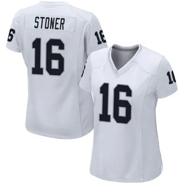 Women's Las Vegas Raiders Dillon Stoner White Game Jersey By Nike