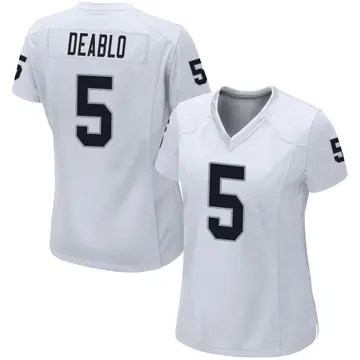 Women's Las Vegas Raiders Divine Deablo White Game Jersey By Nike