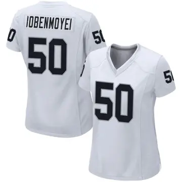 Women's Las Vegas Raiders Jacob Bobenmoyer White Game Jersey By Nike