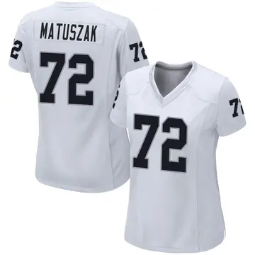 Women's Las Vegas Raiders John Matuszak White Game Jersey By Nike