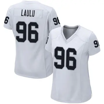 Women's Las Vegas Raiders Jonah Laulu White Game Jersey By Nike