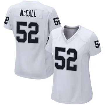 Women's Las Vegas Raiders Marquan McCall White Game Jersey By Nike