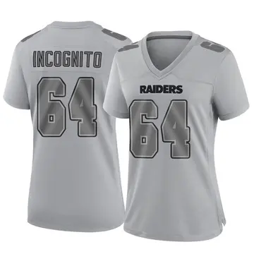 Las Vegas RAIDERS RIchie Incognito #64 SIGNED RUSH JERSEY JSA RARE