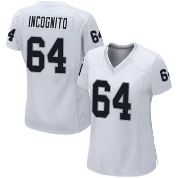 Women's Las Vegas Raiders Richie Incognito White Game Jersey By Nike