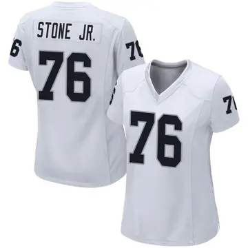 Women's Las Vegas Raiders Ron Stone Jr. White Game Jersey By Nike