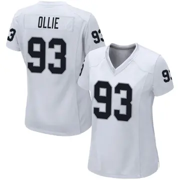 Women's Las Vegas Raiders Ronald Ollie White Game Jersey By Nike