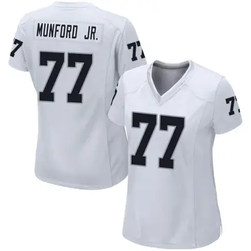 Women's Las Vegas Raiders Thayer Munford Jr. White Game Jersey By Nike