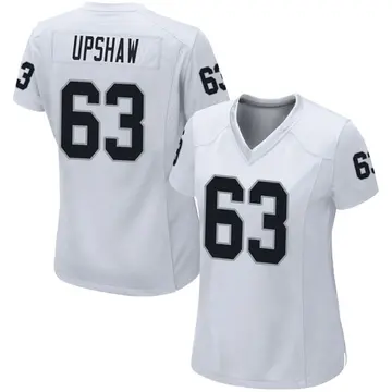 Women's Las Vegas Raiders Wilson Gene Upshaw White Game Jersey By Nike