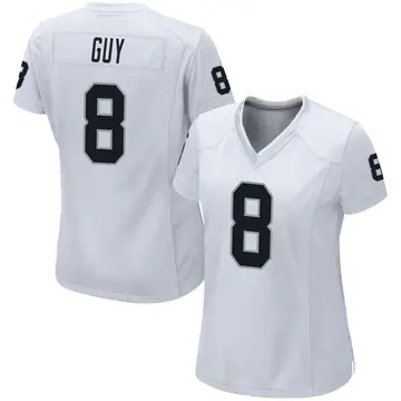 Women's Las Vegas Raiders Wilson Ray Guy White Game Jersey By Nike