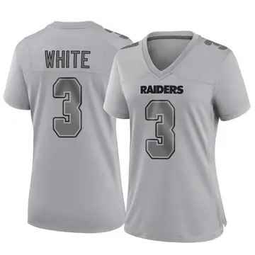 Women's Las Vegas Raiders Zamir White Gray Game Atmosphere Fashion Jersey By Nike