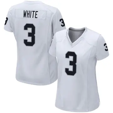 Women's Las Vegas Raiders Zamir White White Game Jersey By Nike