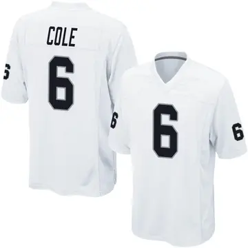 Youth Las Vegas Raiders AJ Cole White Game Jersey By Nike