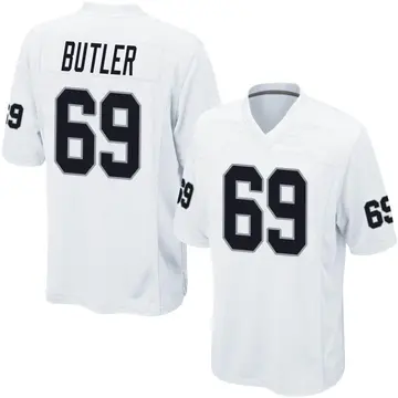 Youth Las Vegas Raiders Adam Butler White Game Jersey By Nike