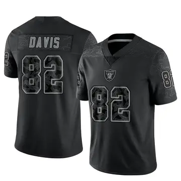 Youth Las Vegas Raiders Al Davis Black Limited Reflective Jersey By Nike