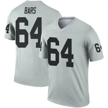 Youth Las Vegas Raiders Alex Bars Legend Inverted Silver Jersey By Nike