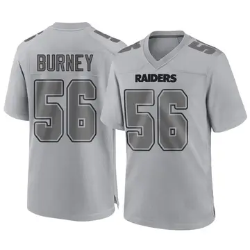 Youth Las Vegas Raiders Amari Burney Gray Game Atmosphere Fashion Jersey By Nike