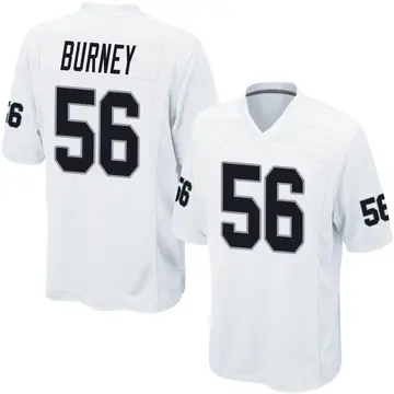 Youth Las Vegas Raiders Amari Burney White Game Jersey By Nike