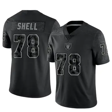 Youth Las Vegas Raiders Art Shell Black Limited Reflective Jersey By Nike