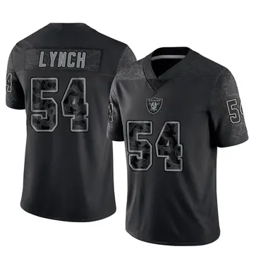 Youth Las Vegas Raiders Blake Lynch Black Limited Reflective Jersey By Nike