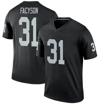 Youth Las Vegas Raiders Brandon Facyson Black Legend Jersey By Nike