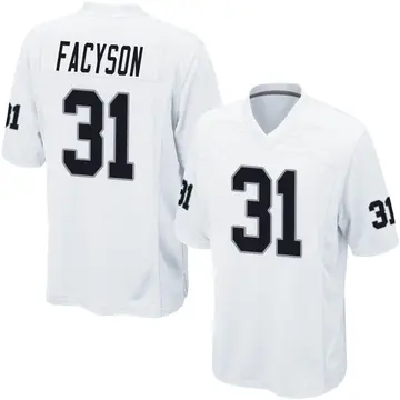 Youth Las Vegas Raiders Brandon Facyson White Game Jersey By Nike