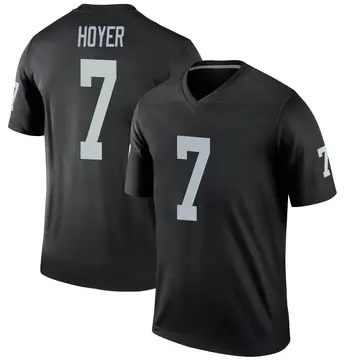 Youth Las Vegas Raiders Brian Hoyer Black Legend Jersey By Nike