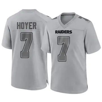 Youth Las Vegas Raiders Brian Hoyer Gray Game Atmosphere Fashion Jersey By Nike