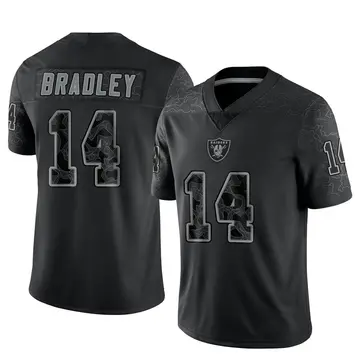 Youth Las Vegas Raiders Carter Bradley Black Limited Reflective Jersey By Nike