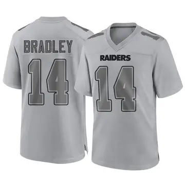 Youth Las Vegas Raiders Carter Bradley Gray Game Atmosphere Fashion Jersey By Nike