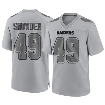 Youth Las Vegas Raiders Charles Snowden Gray Game Atmosphere Fashion Jersey By Nike