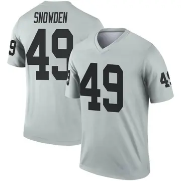 Youth Las Vegas Raiders Charles Snowden Legend Inverted Silver Jersey By Nike