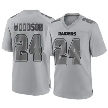 Youth Las Vegas Raiders Charles Woodson Gray Game Atmosphere Fashion Jersey By Nike