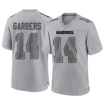 Youth Las Vegas Raiders Chase Garbers Gray Game Atmosphere Fashion Jersey By Nike