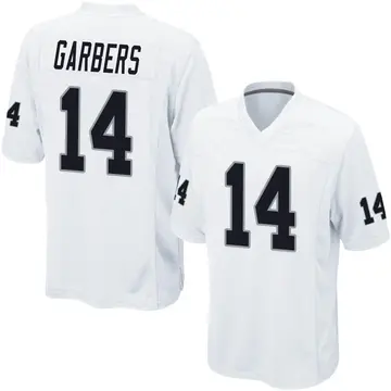 Youth Las Vegas Raiders Chase Garbers White Game Jersey By Nike