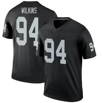 Youth Las Vegas Raiders Christian Wilkins Black Legend Jersey By Nike