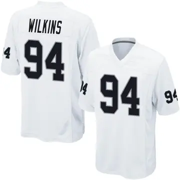 Youth Las Vegas Raiders Christian Wilkins White Game Jersey By Nike