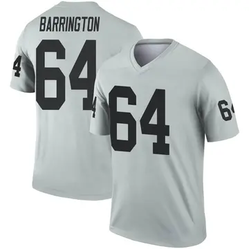 Youth Las Vegas Raiders Clark Barrington Legend Inverted Silver Jersey By Nike