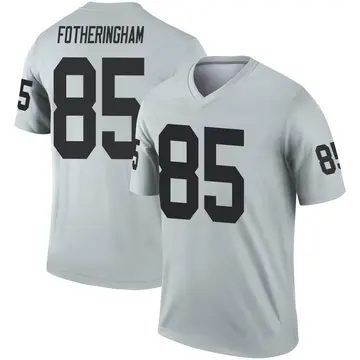 Youth Las Vegas Raiders Cole Fotheringham Legend Inverted Silver Jersey By Nike