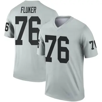 Youth Las Vegas Raiders D.J. Fluker Legend Inverted Silver Jersey By Nike