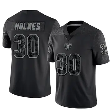 Youth Las Vegas Raiders Darnay Holmes Black Limited Reflective Jersey By Nike