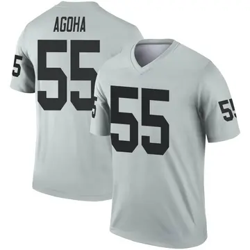 Youth Las Vegas Raiders David Agoha Legend Inverted Silver Jersey By Nike