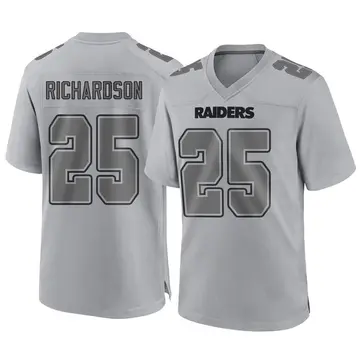 Youth Las Vegas Raiders Decamerion Richardson Gray Game Atmosphere Fashion Jersey By Nike