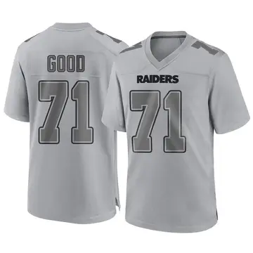 Youth Las Vegas Raiders Denzelle Good Gray Game Atmosphere Fashion Jersey By Nike