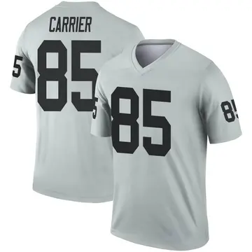 Youth Las Vegas Raiders Derek Carrier Legend Inverted Silver Jersey By Nike